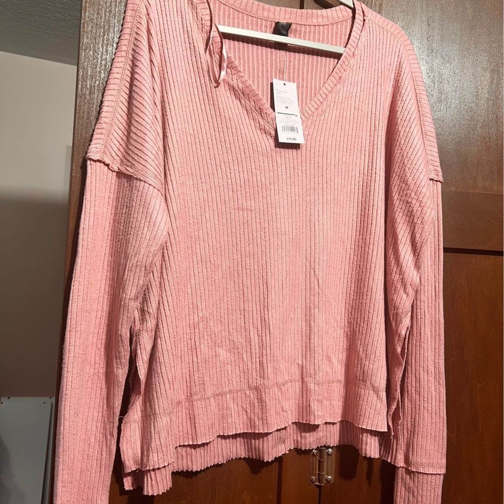 NWT Wild Fable Pink Light Sweater Oversize Med #006